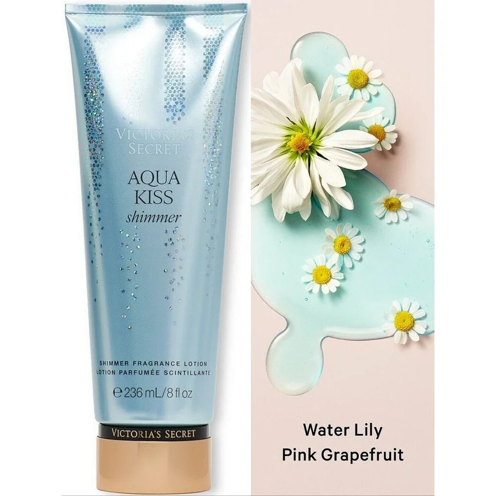 Victoria's Secret Aqua Kiss Fragrance Shimmer Body Lotion 8oz NEW